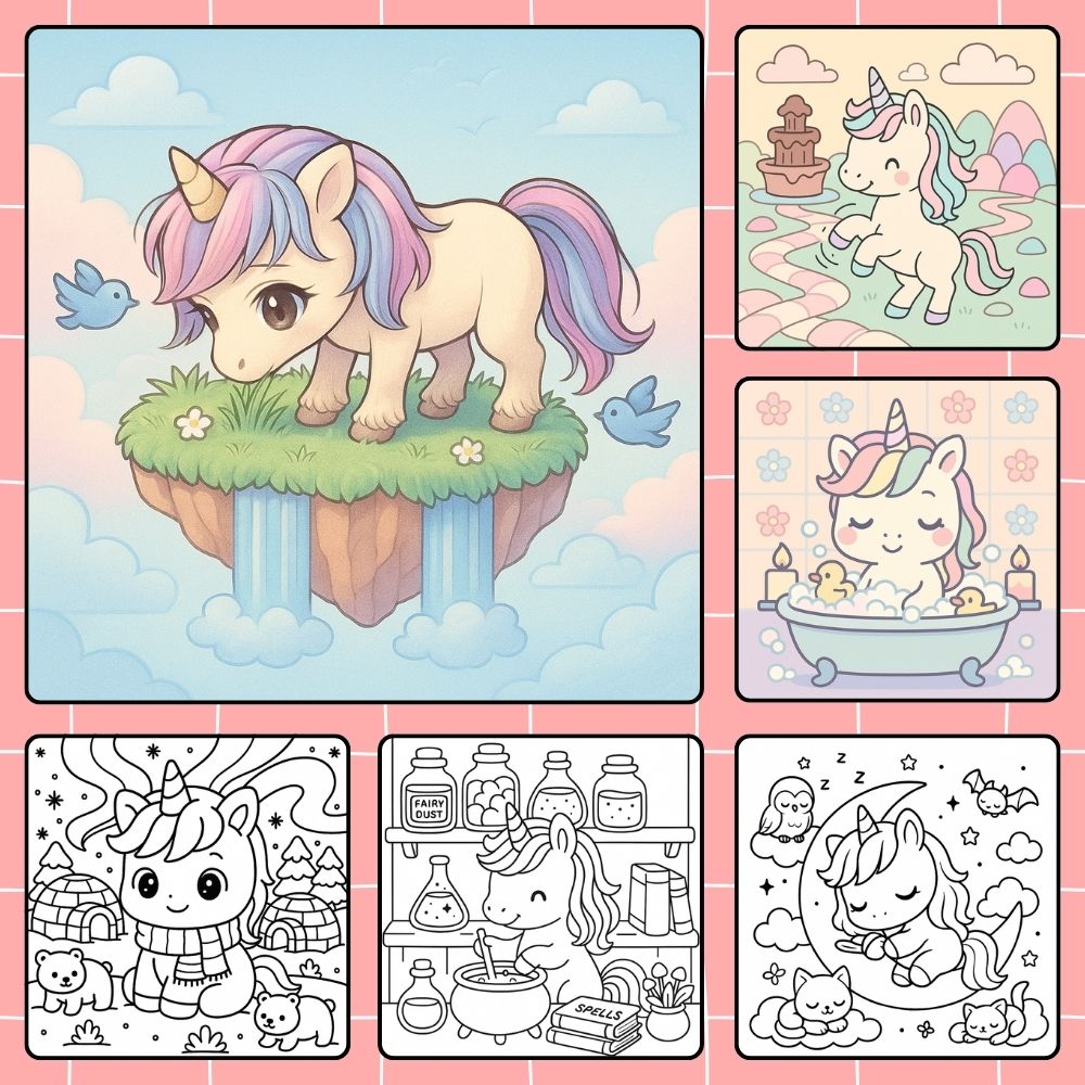 96 coloriage licornes gratuits à télécharger et imprimer