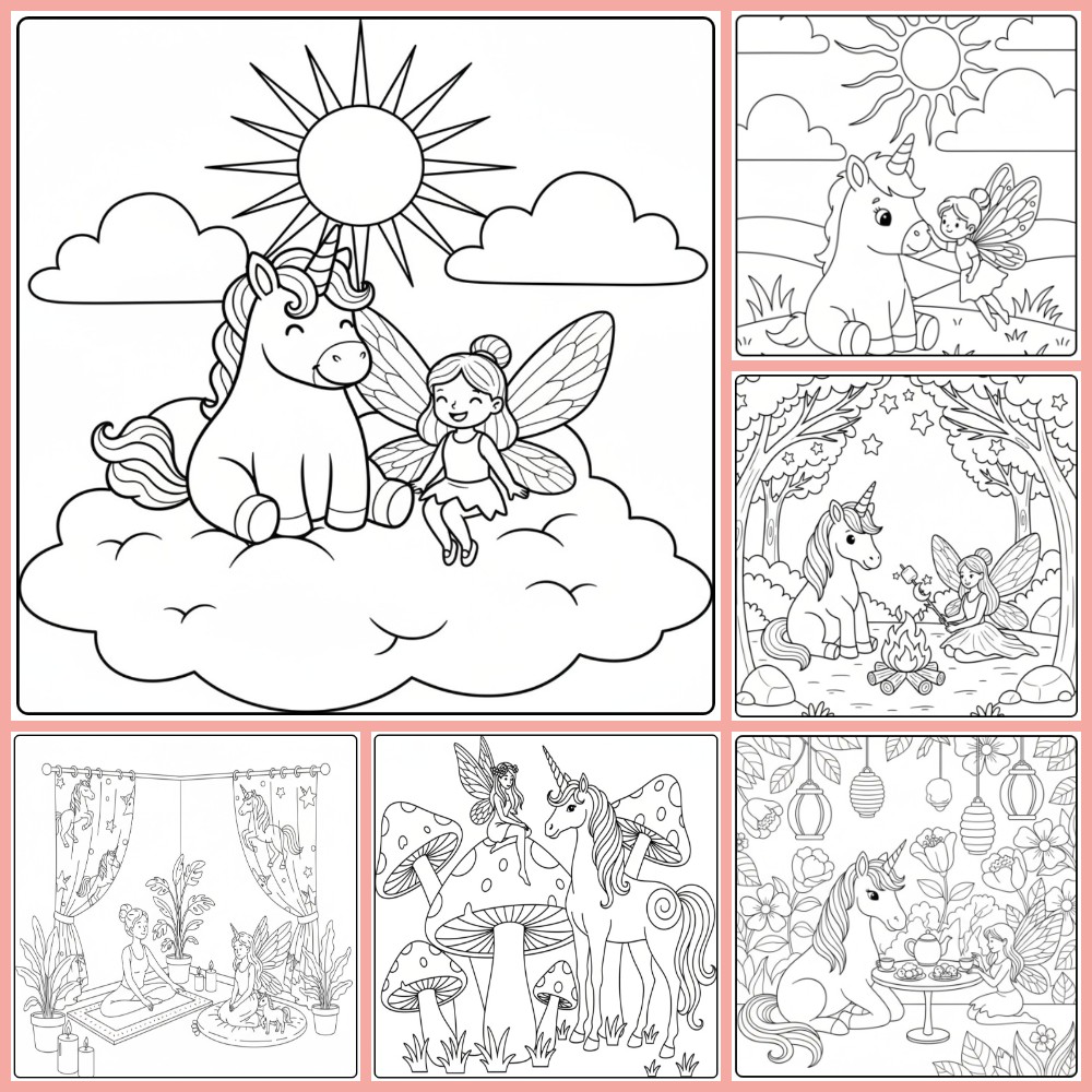 Coloriage Fée Licorne Gratuits À Imprimer En PDF